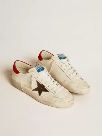Super-Star LTD för herr i nappa med metallisk stjärna och nubuckklackflik