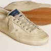 Super-Star LTD för herr i nubuck med vit läderstjärna och blå hälflik Super-Star LTD för herr i nubuck med vit läderstjärna och blå hälflik