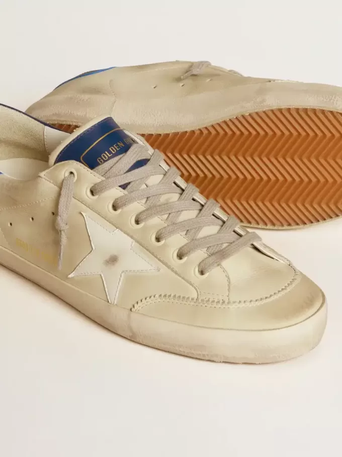 Super-Star LTD för herr i nubuck med vit läderstjärna och blå hälflik Super-Star LTD för herr i nubuck med vit läderstjärna och blå hälflik