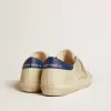 Super-Star LTD för herr i nubuck med vit läderstjärna och blå hälflik Super-Star LTD för herr i nubuck med vit läderstjärna och blå hälflik