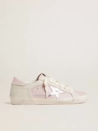 Super-Star LTD i rosa läder med silverfolierad läderstjärna och rosa läderhälflik