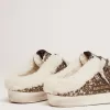 Super-Star Sabot för damer med glitter och fårskinnsfoder