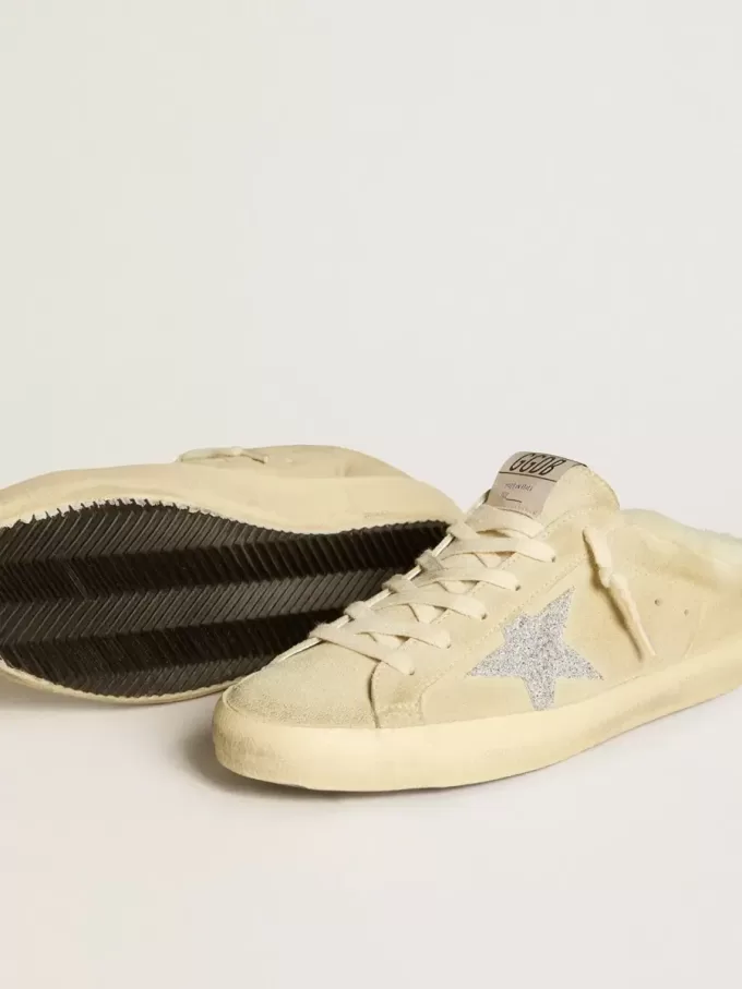 Super-Star Sabots med Swarovski-kristallstjärna och foder i shearling