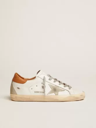 Super-Star-sneakers för damer med stjärna i mocka och brun hälflik