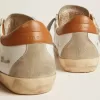 Super-Star-sneakers för herr med stjärna i mocka och brun hälflik Super-Star-sneakers för herr med stjärna i mocka och brun hälflik