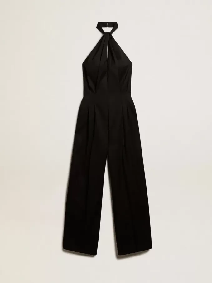 Svart jumpsuit i ullgabardin Svart jumpsuit i ullgabardin