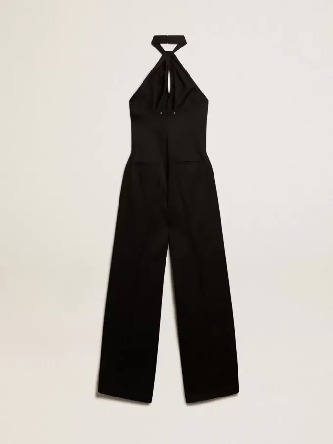 Svart jumpsuit i ullgabardin Svart jumpsuit i ullgabardin
