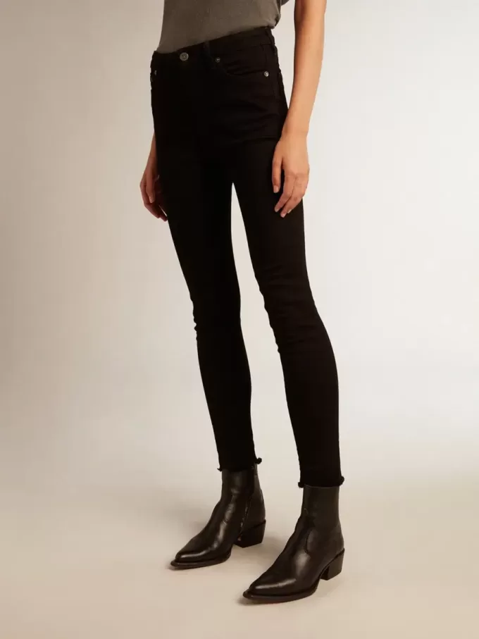 Svart skinny jeans för dam