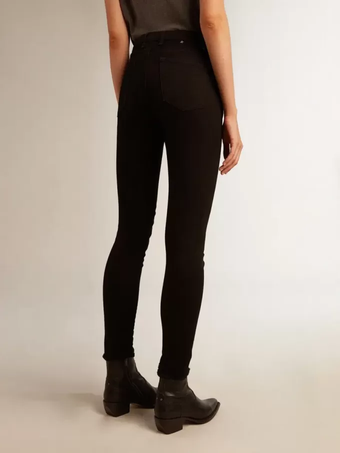 Svart skinny jeans för dam