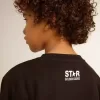 Svart sweatshirt för pojkar med vit maxistjärna på framsidan Svart sweatshirt för pojkar med vit maxistjärna på framsidan