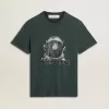 Svart T-shirt med flerfärgat tryck Svart T-shirt med flerfärgat tryck