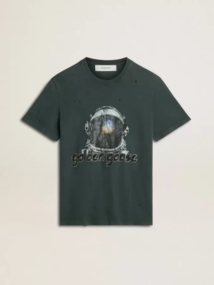 Svart T-shirt med flerfärgat tryck Svart T-shirt med flerfärgat tryck