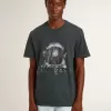 Svart T-shirt med flerfärgat tryck Svart T-shirt med flerfärgat tryck