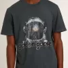 Svart T-shirt med flerfärgat tryck Svart T-shirt med flerfärgat tryck