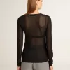 Svart t-shirt med rund hals för dam Svart t-shirt med rund hals för dam