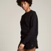 Svarta damshorts med ton-i-ton-stjärna