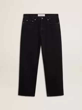 Svarta jeans för herr i one-wash-modell