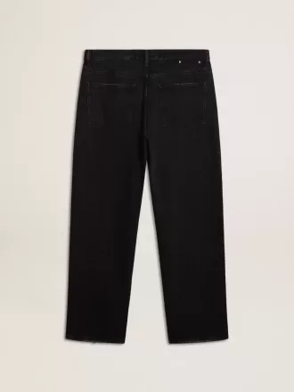 Svarta jeans för herr i one-wash-modell