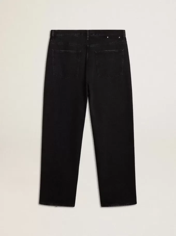 Svarta jeans för herr i one-wash-modell Svarta jeans för herr i one-wash-modell