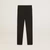 Svarta leggings för flickor med vita stjärnor på sidorna Svarta leggings för flickor med vita stjärnor på sidorna