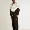Svartfärgade cargobyxor i ripstop-nylon Svartfärgade cargobyxor i ripstop-nylon