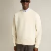 Sweatshirt i åldrat vitt med omvänd logotyp på baksidan – Jersey Capsule Sweatshirt i åldrat vitt med omvänd logotyp på baksidan – Jersey Capsule