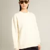 Sweatshirt i åldrat vitt med omvänd logotyp på baksidan – Jersey Capsule Sweatshirt i åldrat vitt med omvänd logotyp på baksidan – Jersey Capsule