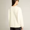 Sweatshirt i åldrat vitt med omvänd logotyp på baksidan – Jersey Capsule Sweatshirt i åldrat vitt med omvänd logotyp på baksidan – Jersey Capsule