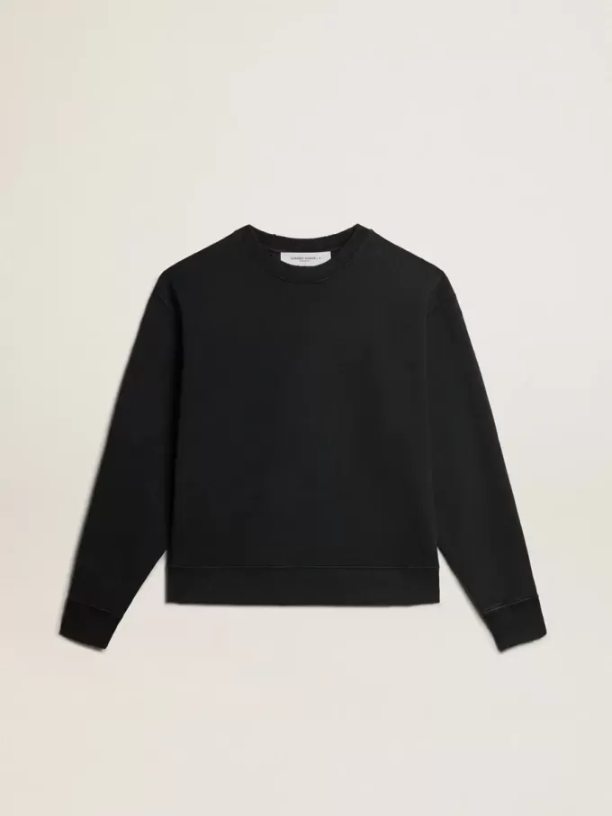 Sweatshirt i tvättad svart med omvänd logotyp på baksidan – Jersey Capsule Sweatshirt i tvättad svart med omvänd logotyp på baksidan – Jersey Capsule