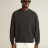 Sweatshirt i tvättad svart med omvänd logotyp på baksidan – Jersey Capsule Sweatshirt i tvättad svart med omvänd logotyp på baksidan – Jersey Capsule