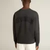 Sweatshirt i tvättad svart med omvänd logotyp på baksidan – Jersey Capsule Sweatshirt i tvättad svart med omvänd logotyp på baksidan – Jersey Capsule
