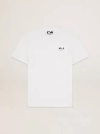 T-shirt från White Star Collection med kontrasterande svart logotyp och stjärna