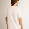 T-shirt från White Star Collection med svart stjärna på framsidan T-shirt från White Star Collection med svart stjärna på framsidan
