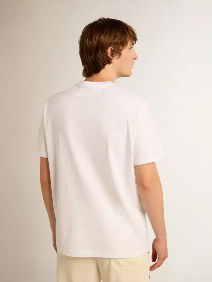 T-shirt från White Star Collection med svart stjärna på framsidan T-shirt från White Star Collection med svart stjärna på framsidan