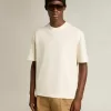 T-shirt i åldrat vitt med omvänd logotyp på baksidan – Jersey Capsule T-shirt i åldrat vitt med omvänd logotyp på baksidan – Jersey Capsule
