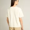 T-shirt i åldrat vitt med omvänd logotyp på baksidan – Jersey Capsule T-shirt i åldrat vitt med omvänd logotyp på baksidan – Jersey Capsule
