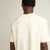 T-shirt i åldrat vitt med omvänd logotyp på baksidan – Jersey Capsule T-shirt i åldrat vitt med omvänd logotyp på baksidan – Jersey Capsule
