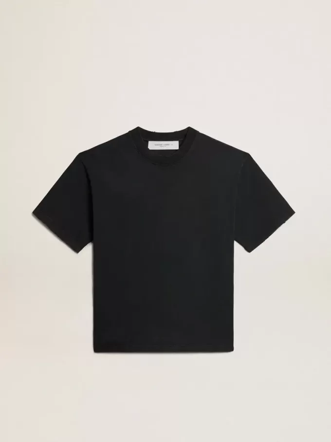 T-shirt i tvättad svart med omvänd logotyp på baksidan – Jersey Capsule T-shirt i tvättad svart med omvänd logotyp på baksidan – Jersey Capsule