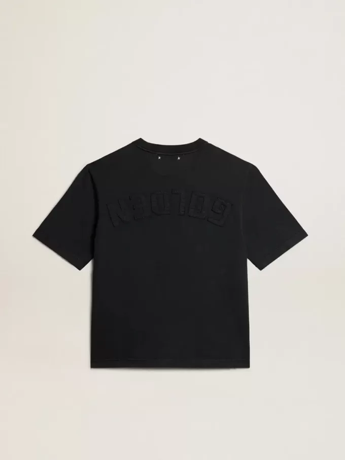 T-shirt i tvättad svart med omvänd logotyp på baksidan – Jersey Capsule T-shirt i tvättad svart med omvänd logotyp på baksidan – Jersey Capsule