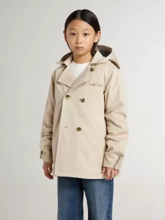 Trenchcoat för barn med avtagbar innerväst