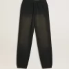 Unisex joggingbyxor i tvättad svart Unisex joggingbyxor i tvättad svart