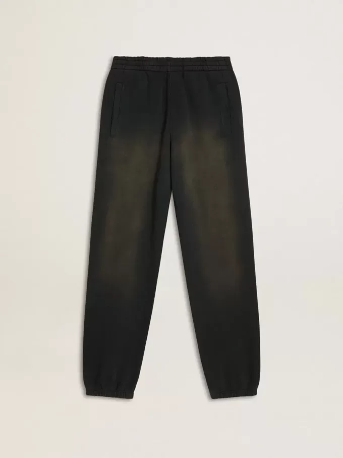 Unisex joggingbyxor i tvättad svart Unisex joggingbyxor i tvättad svart