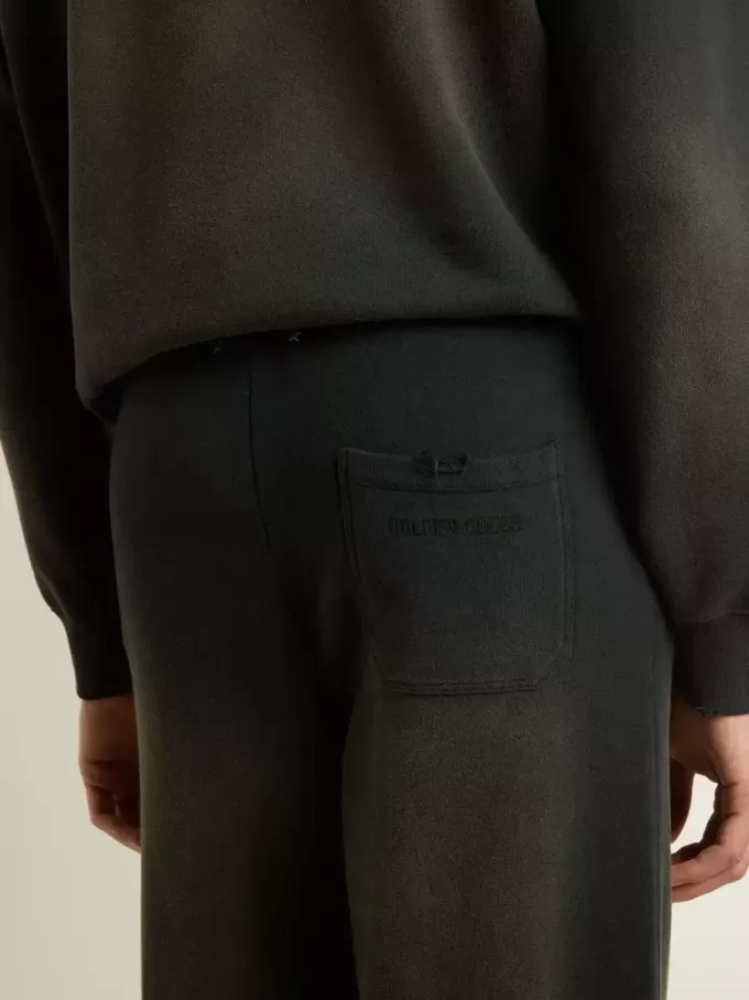 Unisex joggingbyxor i tvättad svart Unisex joggingbyxor i tvättad svart