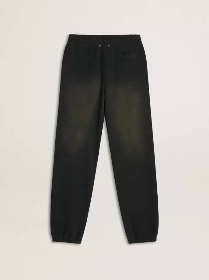 Unisex joggingbyxor i tvättad svart Unisex joggingbyxor i tvättad svart