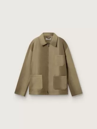 Unisex-vadderad jacka i khakifärgade nyanser Unisex-vadderad jacka i khakifärgade nyanser