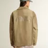 Unisex-vadderad jacka i khakifärgade nyanser Unisex-vadderad jacka i khakifärgade nyanser
