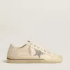 V-Star i beige canvas med silverglittrande stjärna