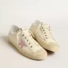 V-Star i beige nappa med stjärna i gammalt rosa mocka