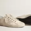 V-Star i ljusbeige canvas med mjölkvitt läderstjärna