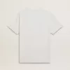 Vit bomullst-shirt för herr med grönt tryck Vit bomullst-shirt för herr med grönt tryck